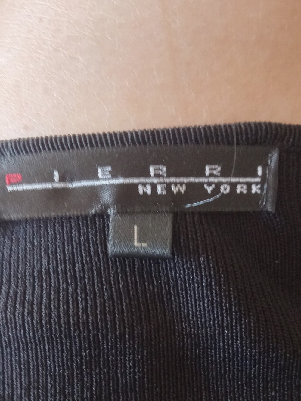 Pierri New York Black Ribbed Top Nwt - Picture 5 of 9